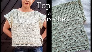 TopBlusa MUY FÁCIL a crochet para mujer ¡Paso a Paso [upl. by Ainesell]