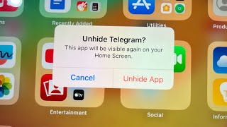 iPadOS 18 How to Unhide Hidden Apps on iPad [upl. by Mahmoud733]