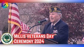 Millis Veterans Day Ceremony 2024 [upl. by Arba296]