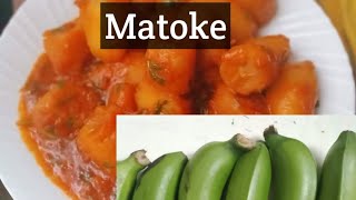 How to cook tasty Matoke without spices green bananasThe African way [upl. by Asela]