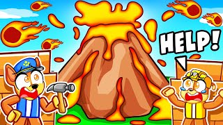 Build to Survive MAX LEVEL VOLCANO with Chase amp Rubble [upl. by Stralka]