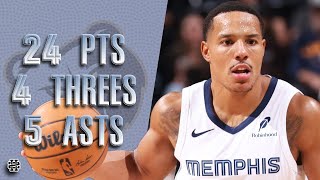 Desmond Bane 24 pts 4 threes 4 asts vs Jazz 2425 season [upl. by Fillian]