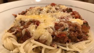 HOW TO MAKE SPAGHETTI BOLOGNESE  BEGINNER FRIENDLY RECIPE [upl. by Alimaj]