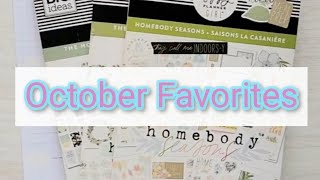 My October Favorites  Homebody amp Homebody Seasons  Dashboard Layout [upl. by Devinne87]