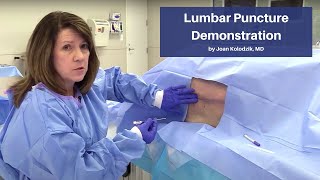 Lumbar Puncture Demonstration  The CadaverBased EM Procedures Online Course [upl. by Aymahs]