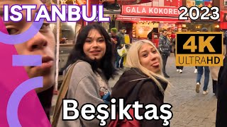 Istanbul Walking TourBeşiktaş Around AkaretlerNovember 2023Video UHD 4K 60fps [upl. by Virgy365]