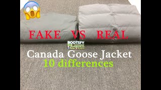 REAL vs FAKE Canada Goose jacket review [upl. by Ttsepmet]