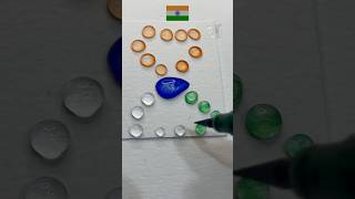 dian🇮🇳Flower🌼india flag colour mixing art satisfying youtubeshorts viralshorts colors flag [upl. by Froemming]