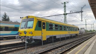 Gysev train starting from Zalaegerszeg station train trainspotting balaton hungary railway [upl. by Lydie]