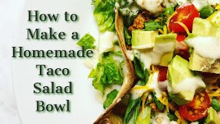 How to Make a Homemade Taco Salad Bowl [upl. by Kursh145]