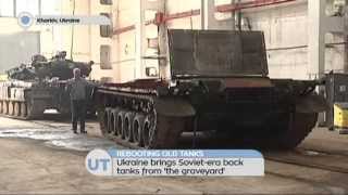 Rebooting Graveyard Tanks Ukraine rebuilds Sovietera tanks to boost military [upl. by Ichabod]