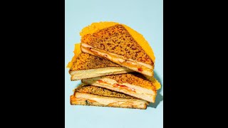 How To Make CheddarCrusted Grilled Cheese Sandwiches Shorts [upl. by Rebak43]