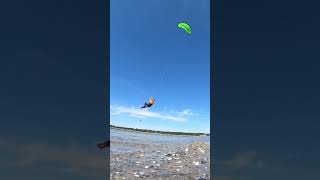 Sliding n Glidin in Denmark crazyflykiteboarding kiteboarding oldschool kitesurfing gath [upl. by Arabelle597]