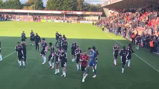 Cheltenham town 23 Swindon Town post match celebration [upl. by Atteloc]