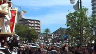 岸和田だんじり祭 宮入：こなから坂〜岸和田城 DANJIRI FESTIVAL [upl. by Petes]