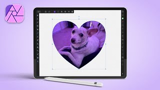 How To Make A Clipping Mask with Affinity Photo for The iPad [upl. by Annabela]