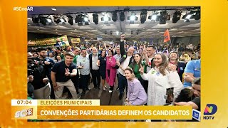 Eleições municipais partidos confirmam candidatos a prefeito e vice em SC [upl. by Nyer]