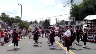 Quaboag Highlanders Pipes and Drums Monsons Summerfest 2012 Amazing Grace [upl. by Ttej]