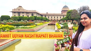 Amrit Udyan Rashtrapati Bhavan New Delhi Full Tour 2024  Delhi Vlog [upl. by Aneret21]