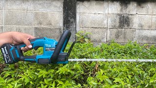 New Makita Cordless Hedge Trimmer DUH606 18v XCT  Review and Testing show [upl. by Dickman917]