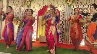 pinga dance  choreography by NritanganaNritangana  wedding dance classical steps  love dance [upl. by Dirgis854]