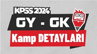 KPSS 2024 GYGK KAMP DETAYLARI [upl. by Atirak]