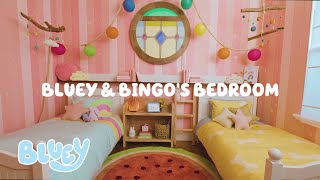 Making of Bluey and Bingos Bedroom  Airbnb House  Bluey [upl. by Htiderem]