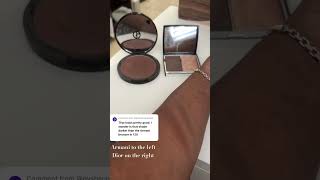 Dior Blush amp Glow 200 Diorama vs Armani Bronzing Powder 120 makeup beauty makeupshorts shorts [upl. by Silecara]