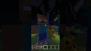 Herobrine Zombie shorts meme minecraft building herobrine [upl. by Allecnirp414]