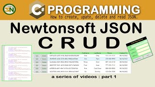 How to write WPF Application that perform CRUD Operations on JSON file Insert Update Delete Json [upl. by Dorelle]