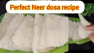 perfect Neer dosarice dosa recipemaharashtrian famous ghavne घावणे रेसिपीbreakfast recipe [upl. by Aretta]