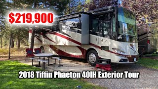 2018 Tiffin Phaeton 40IH Exterior Tour [upl. by Solana868]