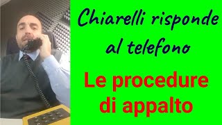 Chiarelli risponde al telefono le procedure di appalto [upl. by Edlitam]