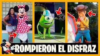 15 PERSONAJES DE PARQUES DISNEY QUE ROMPIERON SU DISFRAZ [upl. by Dnilazor]