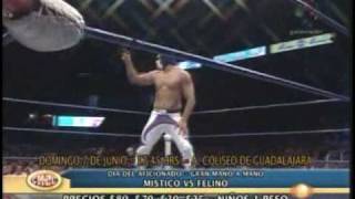 CMLL 050609 Texano Jr VS Hijo del Fantasma 4tos de Final 1° Eliminatoria Camp Universal CMLL [upl. by Barny]