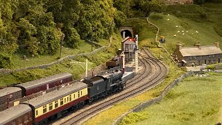 Views from the Footplate  A Ride on a Stanier 8F  The Yorkshire Dales Model Railway [upl. by Sadnac]