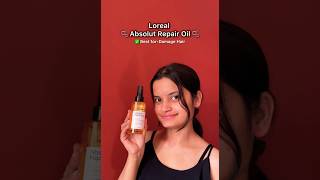 Loreal Absolut RepairOil Review😍 haircare ytshorts hair hairsolution [upl. by Also143]