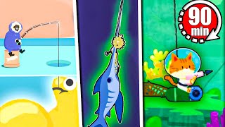 GIANT GOLDFISH EATS THE LOCH NESS MONSTER  Tasty Blue Bonus Levels  Pungence [upl. by Acimak]