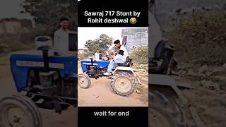 Rohit deshwal mini swaraj 717 sa stunt 😃 swaraj stunt [upl. by Lleraj]