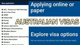 HOW TO APPLY FOR AN AUSTRALIAN VISA  VISA YOU CAN APPLY ON IMMI ACCOUNT immiaccount [upl. by Eyot]