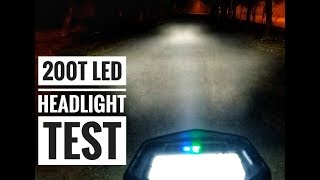 Hero XPulse 200T Headlight Test  LED Brightness Throw amp Spread [upl. by Dranyar]