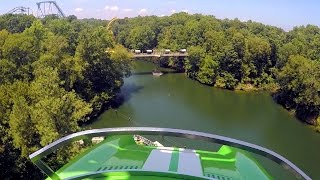 Verbolten front seat onride HD POV 60fps Busch Gardens Williamsburg [upl. by Ydieh410]