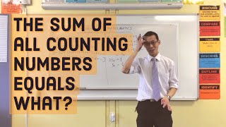 The sum of all counting numbers equals WHAT [upl. by Airtap]