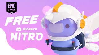 Discord Nitro GRATIS por 1 mes en colaboración con Epic Games 2024 [upl. by Rochella]