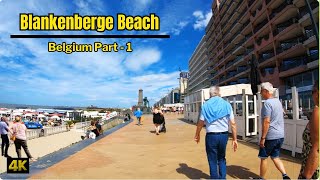 Walking in Blankenberge Belgium part 1 of 3  Blankenberge Beach Walking Tour  4K HDR [upl. by Weitman]