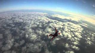 Instructor chases Student Skydiver to 2000 ft and pulls [upl. by Schear]