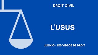 Les composantes de la propriété  Lusus [upl. by Sedicla]