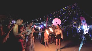 Best Night Fire Show Techniques on Koh Lipe Beach [upl. by Ellienad291]