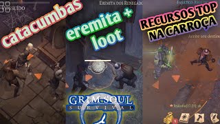 catacumbas piso 1 eremita e carroça quebrada  Grim Soul Survival [upl. by Ayidan662]