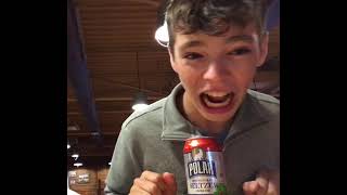 Polar Seltzer burp chug challenge not sponsored [upl. by Yrac]